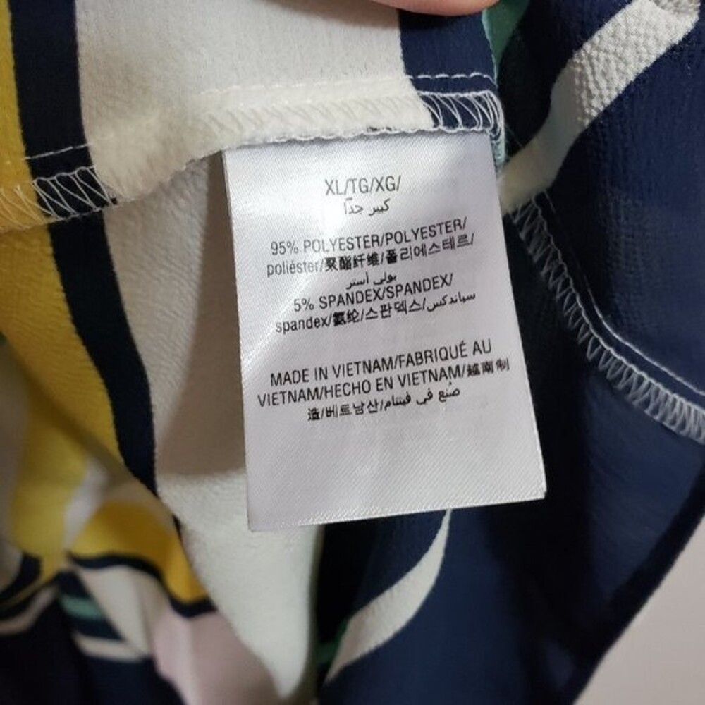 Charter Club Cloud Combo Tie Sleeve Top (AJ) - Picture 6 of 8